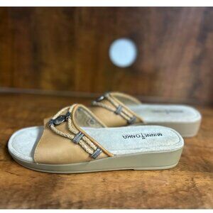 Minnetonka silverthorne 360* sandal beige leather 6